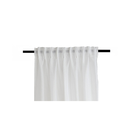 Firana z taśmą SHINY CHIC 140x270 optical white